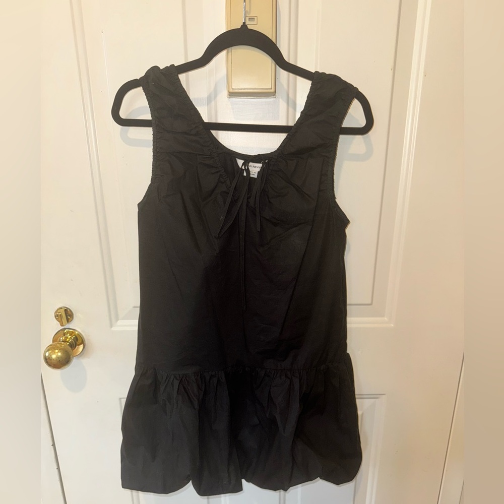 Black mini bubble dress